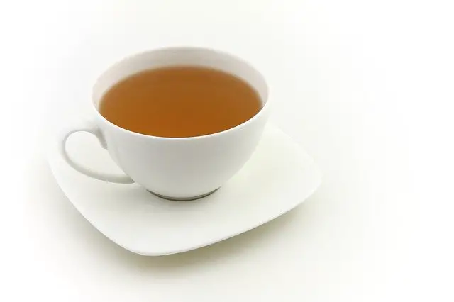 cup of fresh green tea