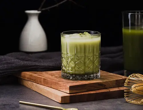 iced matcha drink